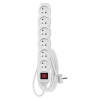 Predlžovací kábel 3 m / 6 zásuviek / s vypínačom / biely / PVC / 1 mm2 Emos P1613