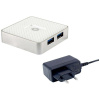 Conceptronic HUBBIES03W 4 porty USB 3.0 hub biela; HUBBIES03W