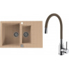 Set Alveus (dřez Cadit 70 Beige 55 + baterie Mintas Béžová/Chrom) SETA25137