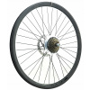 Zadné koleso na bicykel 26 palcov Kands čierne, diskové, 7-rýchlostné