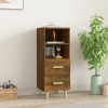 vidaXL Komoda dymový dub 34,5x34x90 cm spracované drevo - Hnedá - 17060-158662