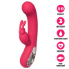 Silikonový vibrátor USB Honey Rabbit červený