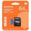 ADATA microSDXC 64GB UHS-I U1 + adapter AUSDX64GUICL10-RA1