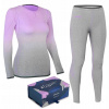 Set Spokey Flora Pink, Gray S/M (Dámske termoaktívne termoaktívne spodné prádlo)