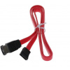 PremiumCord 0,5m datový kabel SATA 1.5/3.0 GBit/s červený kfsa-1-05