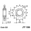 JT Reťazové koliečko JT JTF 1586-17RB 17T, 525 pogumované
