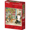 ALIPSON Štvorcové puzzle Agneatha a jej mačiatka na priedomí 1000 dielikov