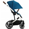Kočík Cybex Balios S Lux River Blue 1v1 (CYBEX BALIOS S LUX SLV R BLUE KOČÍK Kožená rukoväť Tyrkysová)