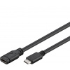 PremiumCord ku31mf1 Prodlužovací, USB-C M/F, 1m, černý (ku31mf1)
