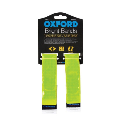 Reflexné pásky Bright Bands na suchý zips, OXFORD (žltá fluo, pár)