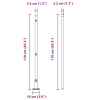 vidaXL Stĺpy plotu s podložkami 52 ks Ø32mm 110cm Pozinkovaná oceľ - Zelená - 260969-277601