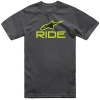 ALPINESTARS tričko RIDE 4.0 CSF, sivé/žlté/čierne, veľ. L