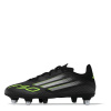adidas F50 League Childrens Soft Ground Football Boots Black/Lemon C10 (28)