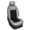 Autopotahy Ford Focus III, bez zadní loketní opěrky, AUTHENTIC LEATHER, šedočerné