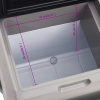 vidaXL Chladiaci box s kolieskom a rukoväťou čierno-sivý 50 l PP - Viacfarebný - 72025-26789