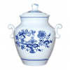 Cibulák – Dóza na masť 1,2 l „sadleňák“ – originál cibuľový porcelán 1. akosť