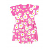 Body šaty pre bábätko DAISY s krátkym rukávom - 080 - Tmavo ružová
