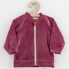 Dojčenská semišková mikina New Baby Suede clothes ružovo fialová