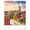 NOTIQUE Nástenný kalendár Česká republika CZ 2026, 30 x 34 cm
