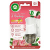 Air Wick Essential Oils Elektrický osviežovač vzduchu strojček a náplň ružový sekt a maliny 19 ml