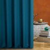 Eurofirany Záves 140x250 cm polyester tmavomodrý na kovové krúžky MOROCCO TERRA COLLECTION