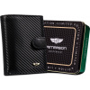 Peterson Pánska čierna kožená peňaženka W057 [DH] PTN 348Z-CA-6648 BLACK ONE SIZE