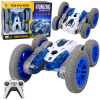 LEAN Toys Kaskadérske auto na diaľkové ovládanie RC svetlá Smoke Drift 360° Blue