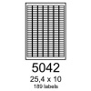etikety RAYFILM 25,4x10 univerzálne biele eco R0ECO5042A (100 list./A4) (R0ECO.5042A)