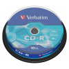 CD R disk, 700 MB, 52x, 10 ks, cake box, VERBATIM DataLife