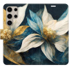 iSaprio flip Samsung Galaxy S24 Ultra Gold Flowers
