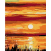 Maľovanie podľa čísel - Východ slnka, 80 x 100 cm, bez rámu a napnutého plátna 8596530026068