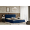 Posteľ LIVO 160x200 modrá s úložným priestorom