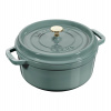Staub Cocotte hrniec okrúhly 24 cm/3,8 l eukalyptus, 11024121