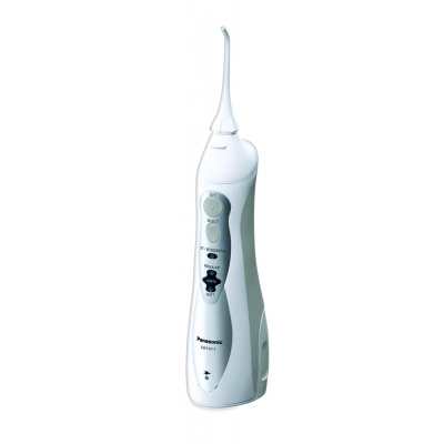 Panasonic EW1411H845 ústna sprcha, 1400 pulzov, 130 ml, 3 stupne nastavenia, nabíjací akumulátor, biela