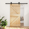 zahrada-XL Posuvné dvere so sadou kovania 95x210 cm borovicový masív 3203229
