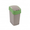 Odpadkový kôš Flip Bin Gray/ Green 10 l CURVER