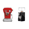 Ascaso Dream PID, Love Red + Eureka Mignon Perfetto, CR black
