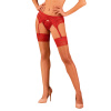 Pikantné pančuchy Lacelove stockings - Obsessive M/L červená