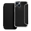 AppleMix Puzdro Piano Book pre Apple iPhone 14 - zosilnené rohy - guma / umelá koža - čierne