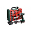 Metabo BS 18 Quick Set Akumulátorová vŕtačka so skrutkovačom (18V 2x2Ah) 602217710