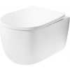 REA Eddy Tornado Rimless Flat N WC závesné 52,5x36 cm Biele leskléaWC sedátko biele lesklé REA-C6560