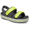 DETSKÉ SANDÁLE CROCS SANDÁLE ŠEDÉ LIMETKOVÉ SANDÁLE VEĽKOSŤ 34-35