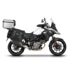 Kompletná sada sedlových tašiek SHAD TERRA TR40 a hliníkového 48L topcase, vrátane montážnej sady SHAD SUZUKI DL 650 V-Strom