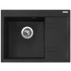 Granitový drez Sinks RIM 650 L Granblack - ľavý