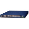Planét GS-4210-48P4S L2 switch, 48x1Gb, 4x1Gb SFP, 48x PoE 802.3at 600W, QoS