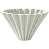 Origami dripper S porcelánový silver