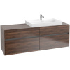 VILLEROY & BOCH Collaro závesná skrinka pod umývadlo na dosku (umývadlo vpravo), 4 zásuvky, 1600 x 500 x 548 mm, Arizona Oak, C02700VH