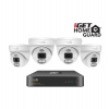 iGET HGNVK84804 - kamerový PoE set, 2K rozlíšenie, 8CH NVR + 4x kamera so zvukom, IR + LED, CZ app (75020569)