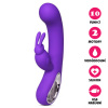Silikonový vibrátor USB Honey Rabbit fialový
