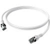 Easylan CPP1OWAWAW0075 RJ45 sieťové káble, prepojovacie káble CAT 6A S/FTP 7.50 m biela dvojžilový tienený, bez halogénov, samozhášavý 1 ks; CPP1OWAWAW0075